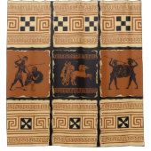 セットの型枠の古代ギリシャのテーマで シャワーカーテン (正面)