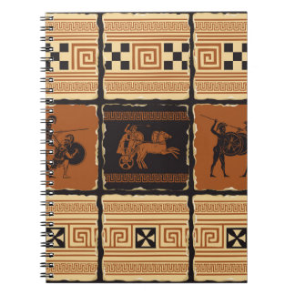 セットの型枠の古代ギリシャのテーマで ノートブック