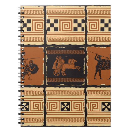 セットの型枠の古代ギリシャのテーマで ノートブック (正面)