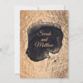 セットインコッパー金ゴールド結婚式招待状スイート 招待状 (裏面)