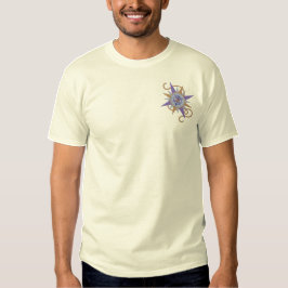 セットセイルコンパスバラ 刺繍入りTシャツ
