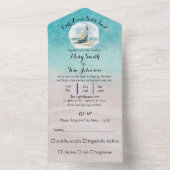 セットセール結婚式招待状 オールインワン招待状 (内側)