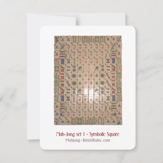 セット1 – シンボル正方形 – 説明カード 招待状 (正面)