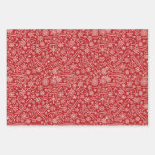 セット3フェスティバルクリスマスホリデイ ラッピングペーパーシート (正面3)