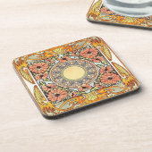 セット6つのアールヌーボーコースター コースター (左側)