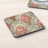 セット6つのアールヌーボーコースター コースター (左側)