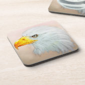 セット6ホワイトイーグルコースターセット、バードスケッチ コースター (左側)