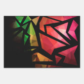 セット、グランジ紙、古い紙 ラッピングペーパーシート (正面3)