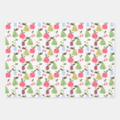 セット、紙フルーツ、フルーツ紙 ラッピングペーパーシート (正面)