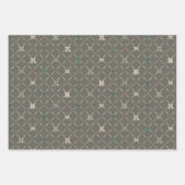 セットA、ハワイアンスタイルクリスマスラッピング紙 ラッピングペーパーシート (正面2)