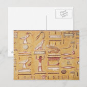 セティの墓からの象形文字 ポストカード (正面/裏面)