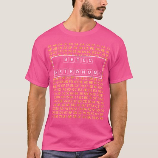 セテック天文学 Tシャツ (正面)