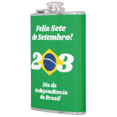 セテデセテンブロ独立記念日ブラジル国旗 フラスク (左)