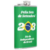 セテデセテンブロ独立記念日ブラジル国旗 フラスク (右)