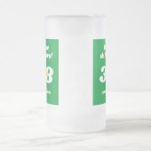 セテデセテンブロ独立記念日ブラジル国旗 フロストグラスビールジョッキ (中央)