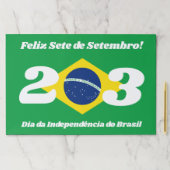 セテデセテンブロ独立記念日ブラジル国旗 ペーパーパッド (インサイチュ)