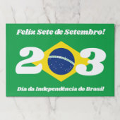 セテデセテンブロ独立記念日ブラジル国旗 ペーパーパッド (正面)