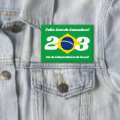 セテデセテンブロ独立記念日ブラジル国旗 缶バッジ (インサイチュ)