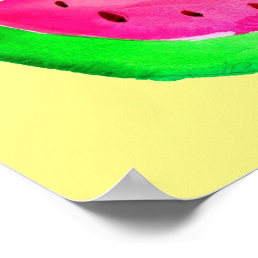 セディスイカのフルーツパポップ・アートのン絵画アートのポスター ポスター (角)