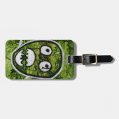 セディピートスカルオッドお洒落モンスターアート予測できな ラゲッジタグ (正面横)