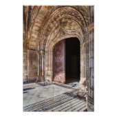 セデブラガ大聖堂ポータル。ブラガ，ポルトガル。 フォトプリント            (正面)