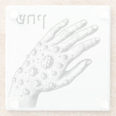 セデルの疫病を食べる ガラスコースター (裏面)