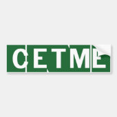 セトメライフル バンパーステッカー (正面)