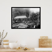 セトラーホームステッド1906年ニュージーランド ポスター (キッチン)