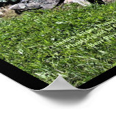 セドゥムシルバーズピンクロックガーデン ポスター (角)