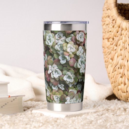 セドゥムスポツリフォリウムストネクロップ植物学 保温保冷タンブラー (リビング)