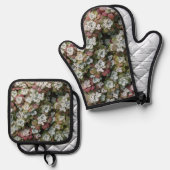 セドゥムスポツリフォリウムストネクロップ植物学 鍋つかみ&鍋敷きセット (正面/裏面)