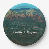 セドナとコーヒーポットの岩の上から ペーパープレート (正面)