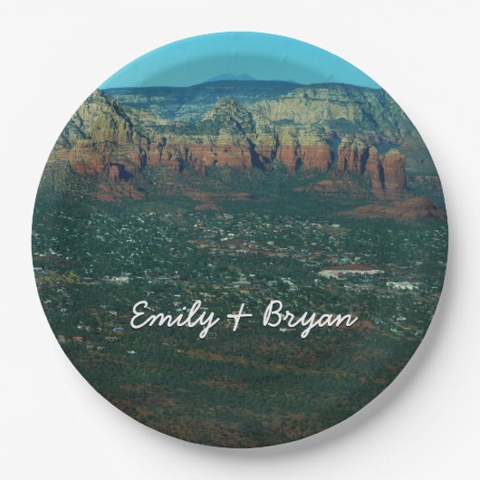 セドナとコーヒーポットの岩の上から ペーパープレート (正面)