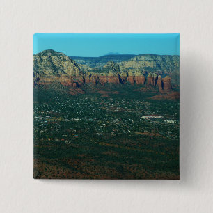 セドナとコーヒーポットの岩の上から 缶バッジ