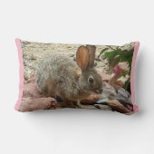 セドナの石のアクセントの装飾用クッションのベビーのバニー ランバークッション (裏面)