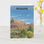 セドナの赤い岩 カード (黄色い花)