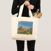 セドナの赤い岩 ラージトートバッグ (正面(商品))