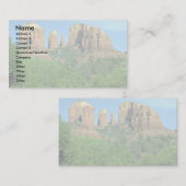 セドナの近くのカテドラルの石、アリゾナ 名刺 (正面/裏面)