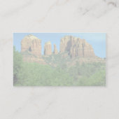 セドナの近くのカテドラルの石、アリゾナ 名刺 (裏面)