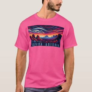 セドナアズハイキングアウトドアマウンテンセドナUsa Retr Tシャツ