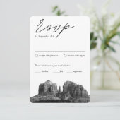 セドナアゾ伝統的ナRSVP食事オプション エンクロージャーカード (スタンド正面)