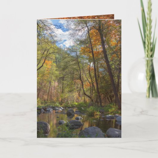 セドナアリゾナが別の日を流す カード (正面)