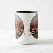 セドナアリゾナの日没のマグ マグカップ (中央)