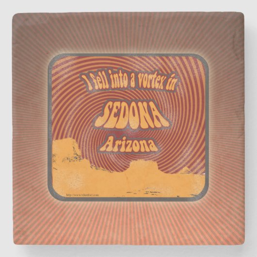 セドナアリゾナの渦 ストーンコースター (正面)