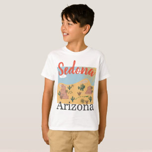 セドナアリゾナの砂漠のTシャツ、男の子 Tシャツ
