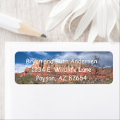 セドナアリゾナの赤い岩風景 ラベル (インサイチュ)