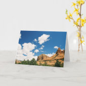 セドナアリゾナのRedrocks カード (黄色い花)