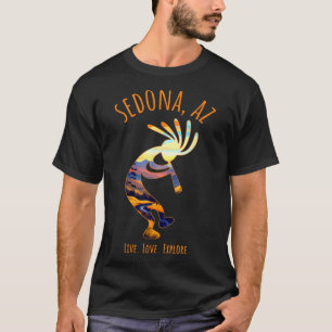 セドナアリゾナアメリカ踊りココペリサウスウエストデ Tシャツ
