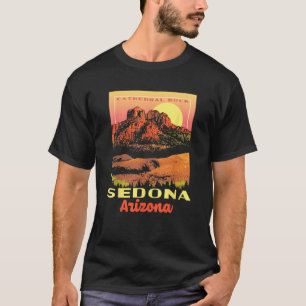 セドナアリゾナカテドラルロックヴィンテージWPA 芸術的 Tシャツ