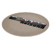 セドナアリゾナビックレター – マウンテンビュー カッティングボード (角)